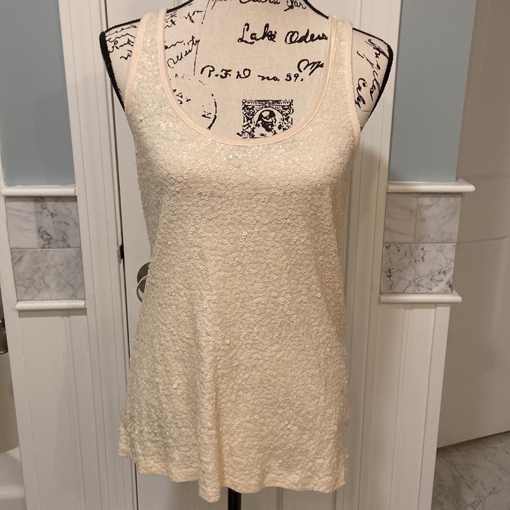 J. Crew Sequenced Tank Top, Size Medium.